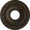 Ekena Millwork Nadia Ceiling Medallion (Canopies up to 4 7/8"), 12 1/8"OD x 3 5/8"ID x 7/8"P, Stone Hearth Crackle CM12NASHC - alternate 1